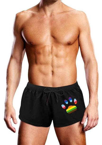 Prowler Swim Blk Oversz Paw Trk Lg