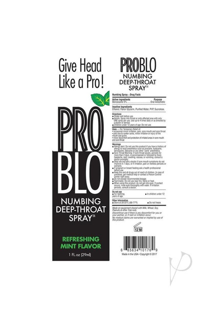 Problo Numbing Spray Mint