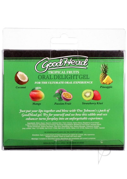 Goodhead Oral Delight Gel Tropical 5pk