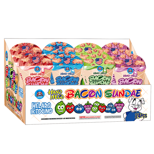 Hand-Held Bacon Sundae (Lime)