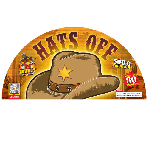 Hats Off (Case = 8 Fountains)