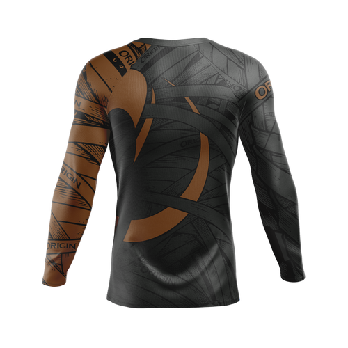 ODYSSEY RANKED RASHGUARD LONG BROWN - Origin Factory Outlet