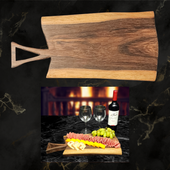Handcrafted / Live Edge Walnut Charcuterie Board #106