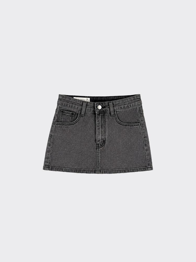S21 Denim skirt black
