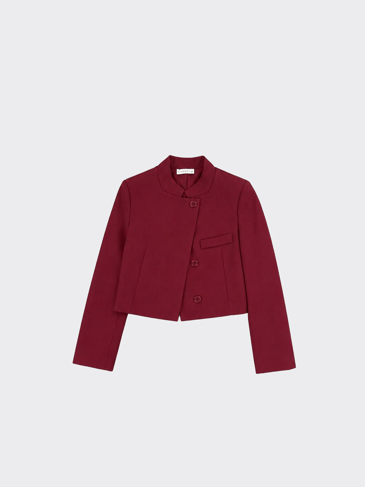 Asymmetrical blazer Burgundy