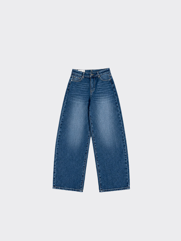 S21 Jeans barrel folded waist Blue