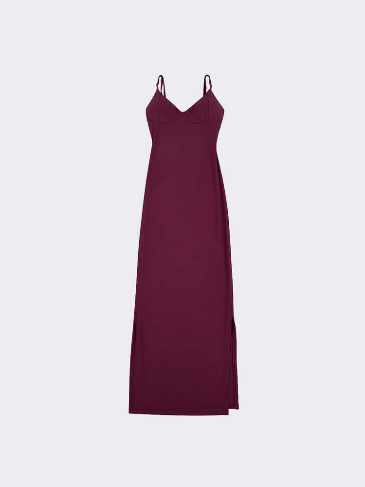 Compression fitted dress Burgundy