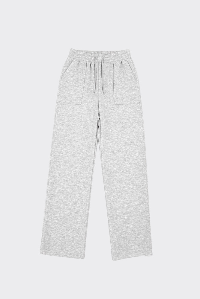 Wide leg jogger trousers grey
