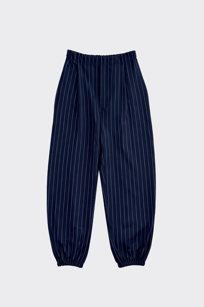 Striped Harem Pants Dark Blue