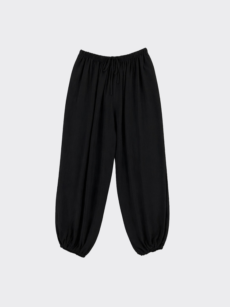 Fluid Harem Pants Black