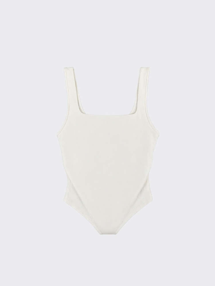 Draped tank top white