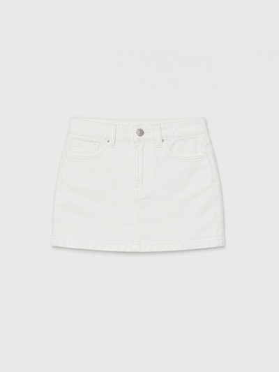 S21 Denim skirt white