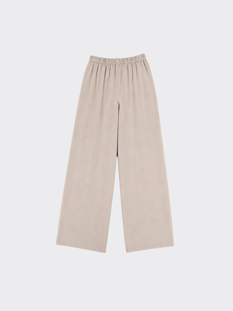 Wide-leg  trousers taupe