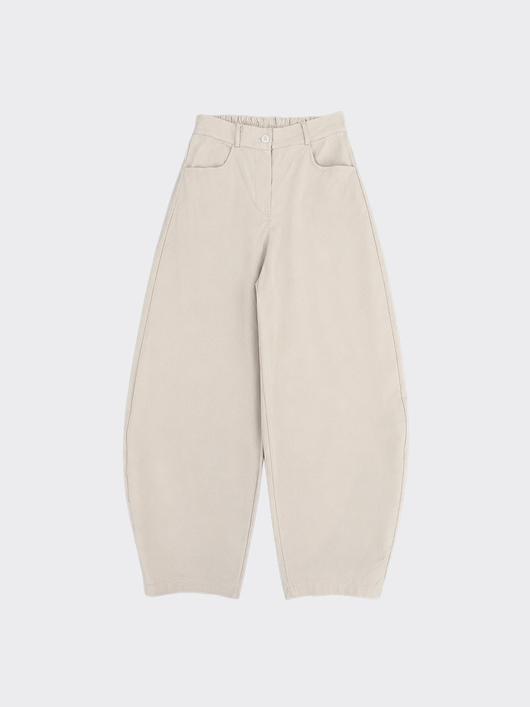 Beige balloon pants