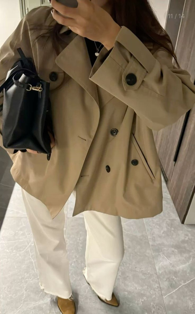 SHORT TRENCH COAT