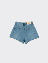 Sparkly denim shorts