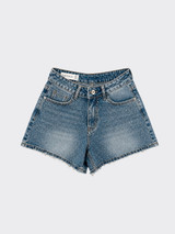 Sparkly denim shorts