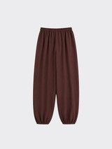 Harem pants with button details brown
