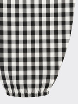Fluid Gingham harem pants black