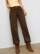 Wide leg trousers with leopard print stars