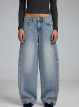 Jeans barrel stars on back