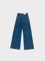 Straight jeans with seam detail