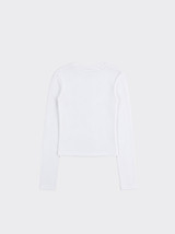 Basic long-sleeved t-shirt White