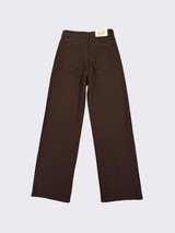 S21 Straight wide-leg brown