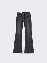 Bootcut jeans with back pockets Black