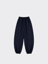 Pleated dress harem pants Dark blue