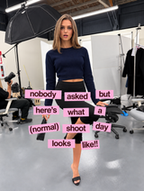 Cropped sweater blue