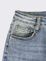 S21  straight wide leg back star detail