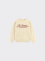 Hamptons embroidered sweatshirt beige