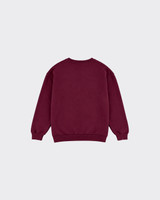 Hamptons embroidered sweatshirt burgundy