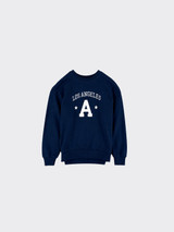 Sweatshirt with graphic and star details blue
