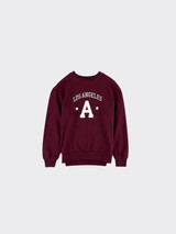 Sweatshirt with graphic and star details burgundy