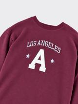 Sweatshirt with graphic and star details burgundy