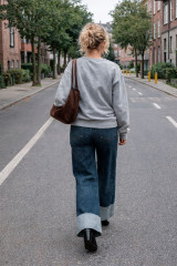 Embroidered puppy sweatshirt