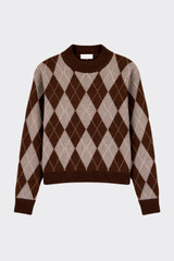 Diamond knit sweater