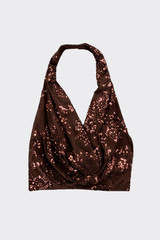 Halter sequin top