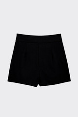Mini skort with slits black