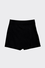 Mini skort with slits black