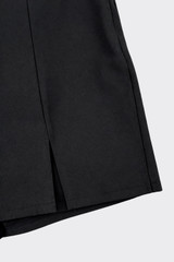 Mini skort with slits black