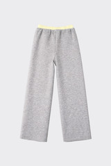 Double waistband jogger trousers yellow