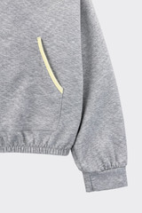 Zip-up sweatershirt yellow