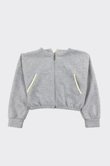Zip-up sweatershirt yellow