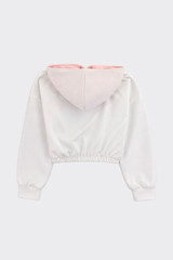 Zip-up sweatershirt pink
