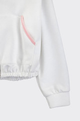 Zip-up sweatershirt pink