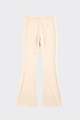 Bell bottom trousers beige
