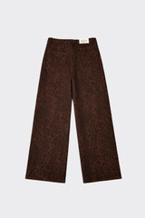 S21 wide-leg animal print